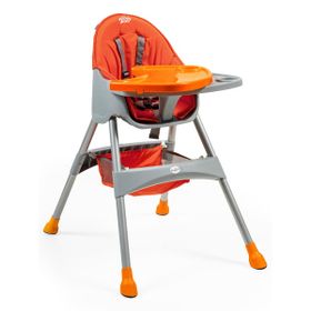 Baby2go Hamburg Turuncu Çift Tablalı Mama Sandalyesi