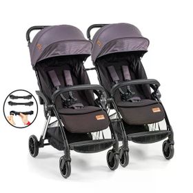 Baby2go Tulipa Cabin Otomatik Katlanan Siyah İkiz Bebek Arabası