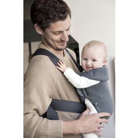 Babybjorn Mini 3D Cotton Jersey Dark Grey Kanguru