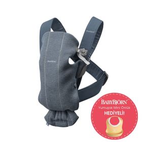 Babybjorn Mini 3D Cotton Jersey Dark Grey Kanguru
