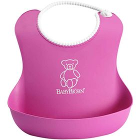 BabyBjorn Pink Yumuşak Plastik Mama Önlüğü