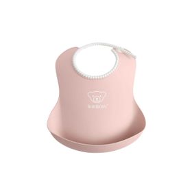 Babybjorn Powder Green Pink 2'li Yumuşak Plastik Mama Önlüğü