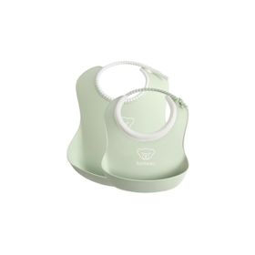 Babybjorn Yumuşak Powder Green Plastik Mama Önlüğü Seti