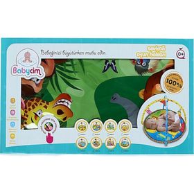 Babycim 652 Orman Alemi Aynalı Daire Oyun Halısı