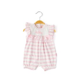 Babydola 12373 Kız Bebek Kolsuz Fırfırlı Tulum