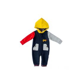 Babydola 12644 Lacivert Kapşonlu Erkek Bebek Tulum