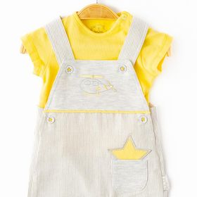 Babydola 12696 2'li Erkek Bebek Salopet Takım