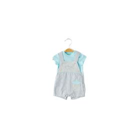 Babydola 12696 2'li Erkek Bebek Salopet Takım