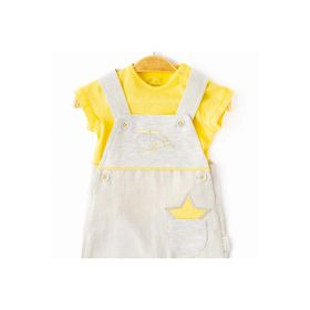 Babydola 12696 2'li Erkek Bebek Salopet Takım