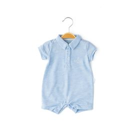 Babydola 12831 Erkek Bebek Kısa Kollu Yakalı Tulum
