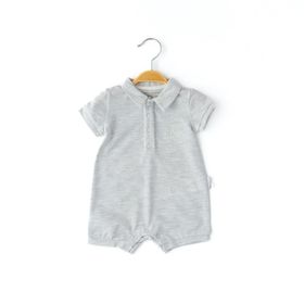 Babydola 12831 Erkek Bebek Kısa Kollu Yakalı Tulum