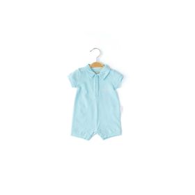 Babydola 12831 Erkek Bebek Kısa Kollu Yakalı Tulum