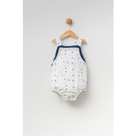 Babydola 13676 Kız Bebek Fiyonklu Salopet Tulum