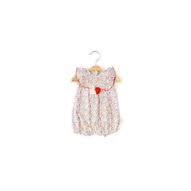 Babydola 13783 Kız Bebek Kısa Kollu Çiçekli Tulum