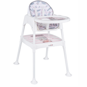 BabyDOOR & Mama Filli Çalışma Masalı 3'in 1 Pembe Pedli Mama Sandalyesi