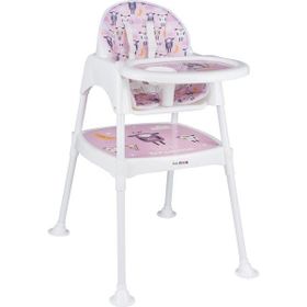 BabyDOOR Mama Kuzu Çalışma Masalı Pedli Pembe 3 in 1 Mama Sandalyesi