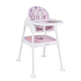 BabyDOOR Mama Kuzu Çalışma Masalı Pedli Pembe 3 in 1 Mama Sandalyesi