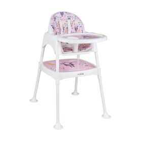 BabyDOOR Mama Kuzu Çalışma Masalı Pedli Pembe 3 in 1 Mama Sandalyesi