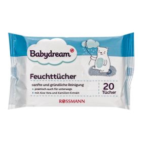 Babydream Normal Cilt Aloe Veralı ve Papatya Özlü 30'lu Bebek Islak Mendil