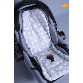 Babyhola Gri Puset ve Bebek Oto Koltuğu Minderi