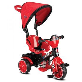 Babyhope 121 Bobo Speed Tenteli Kırmızı Üç Tekerlekli Bisiklet