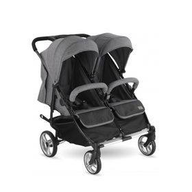 Babyhope BH-3077 City Twin Gri İkiz Bebek Arabası