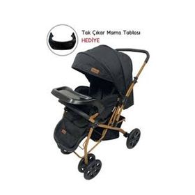 Babyhope BH-604 Siyah Çift Yönlü Bebek Arabası