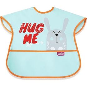 Babyjem 029 Yeşil Poli Muşamba Büyük Mama Önlüğü