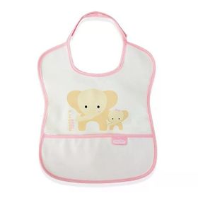 Babyjem 030 Pembe Poli Muşamba Küçük Mama Önlüğü