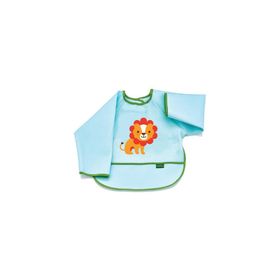Babyjem 034 Yeşil Poli Muşamba Kollu Mama Önlüğü