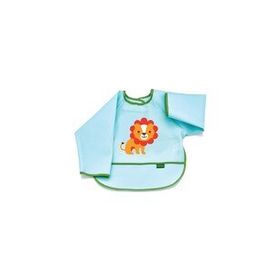 Babyjem 034 Yeşil Poli Muşamba Kollu Mama Önlüğü