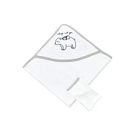 Babyjem 062 Gri Unisex Yeni Doğan Bebek Banyo Havlusu