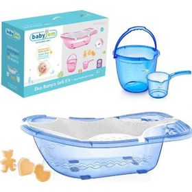 Babyjem 540 Mavi 5 Parça Bebek Banyo Seti