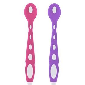 Babyjem 563 Pembe Mor Silikon Mama Kaşığı