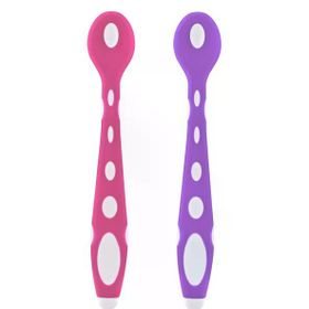 Babyjem 563 Pembe Mor Silikon Mama Kaşığı