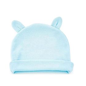 Babyjem 585 Mavi Yenidoğan Bebe Şapka Kulaklı