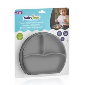 Babyjem 715 6+ Ay Gri Silikon Tabak
