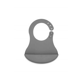 Babyjem 7187 Gri Mini Silikon Önlük