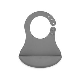 Babyjem 7187 Gri Mini Silikon Önlük