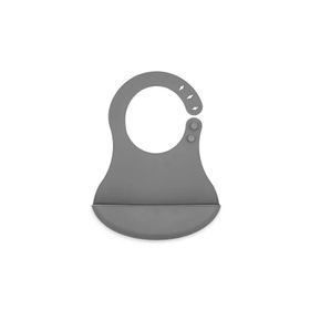 Babyjem 7187 Gri Mini Silikon Önlük