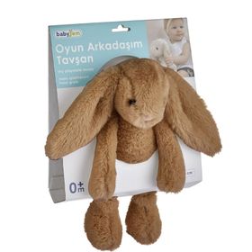 Babyjem 730 Açık Kahverengi 35 cm Uyku Arkadaşım Oturabilen Tavşan