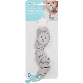 Babyjem 747 Gri Bürümcüklü Emzik Askısı