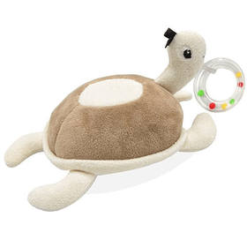 Babyjem 819 Kahve Çıngıraklı Kaplumbağa Bebek Oyuncağı