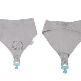 Babyjem 837 Gri Emzik Askılı Müslin Önlük
