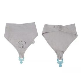 Babyjem 837 Gri Emzik Askılı Müslin Önlük