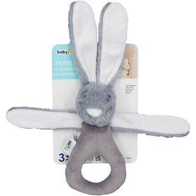 Babyjem 842 Gri Tutmalı Peluş Mini Tavşan