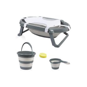 Babyjem 849 5'li Gri Katlanır Banyo Seti
