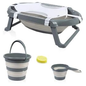 Babyjem 849 5'li Gri Katlanır Banyo Seti