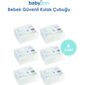 Babyjem 906 60 Adet 6'lı Bebek Kulak & Burun Çubuğu