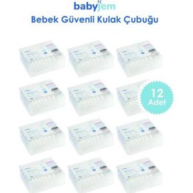Babyjem 907 60 Adet 12'li Bebek Kulak & Burun Çubuğu